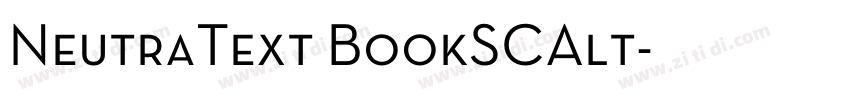 NeutraText BookSCAlt字体转换